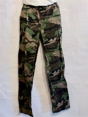 wonder nation Camo Print Elastic Waist Kids Pants - Green, Brown, Black